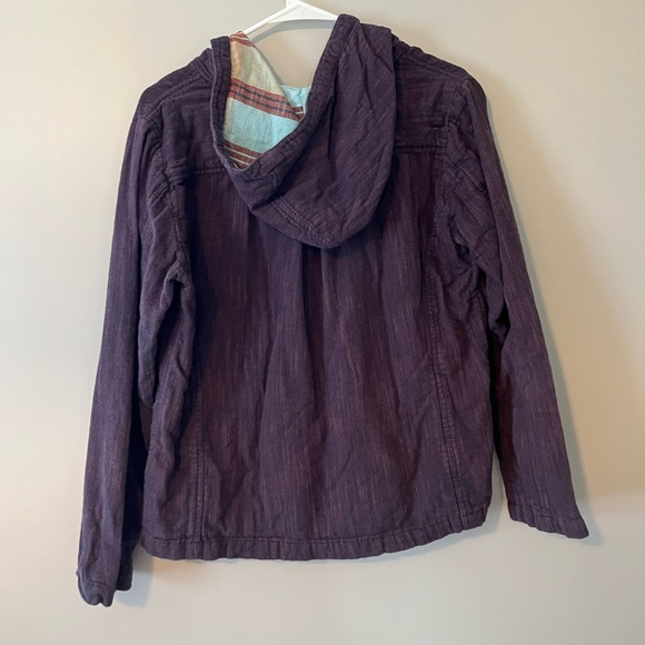 carbon2cobalt purple button up jacket - Picture 4 of 6